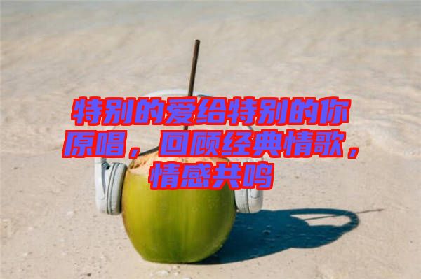 特別的愛給特別的你原唱，回顧經典情歌，情感共鳴