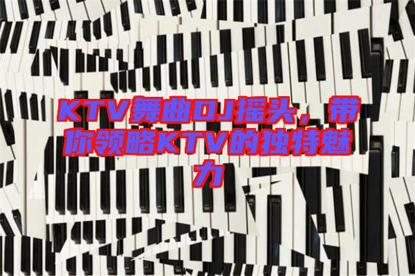KTV舞曲DJ搖頭,帶你領(lǐng)略KTV的獨(dú)特魅力