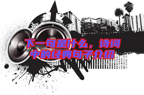 下一句是什么，詩詞中的經(jīng)典句子介紹