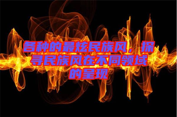 各種的最炫民族風(fēng),探尋民族風(fēng)在不同領(lǐng)域的呈現(xiàn)
