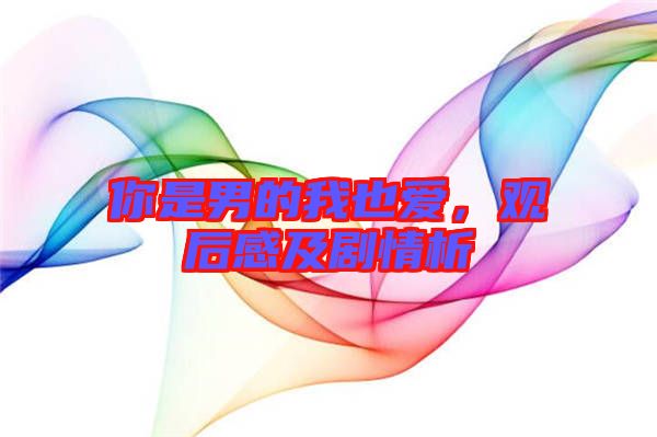 你是男的我也愛，觀后感及劇情析