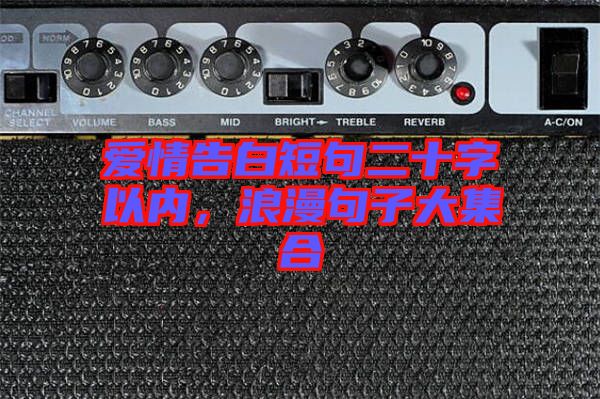 愛(ài)情告白短句二十字以內(nèi)，浪漫句子大集合