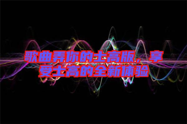歌曲弄你的士高版，享受士高的全新體驗