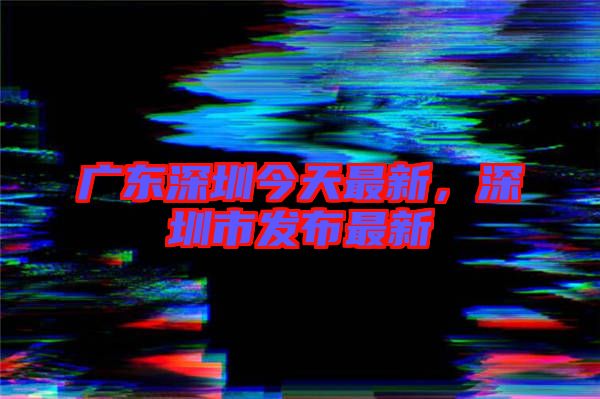 廣東深圳今天最新，深圳市發布最新