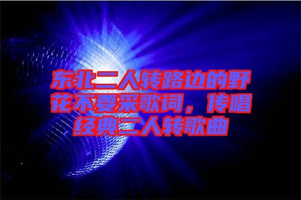 東北二人轉(zhuǎn)路邊的野花不要采歌詞,傳唱經(jīng)典二人轉(zhuǎn)歌曲