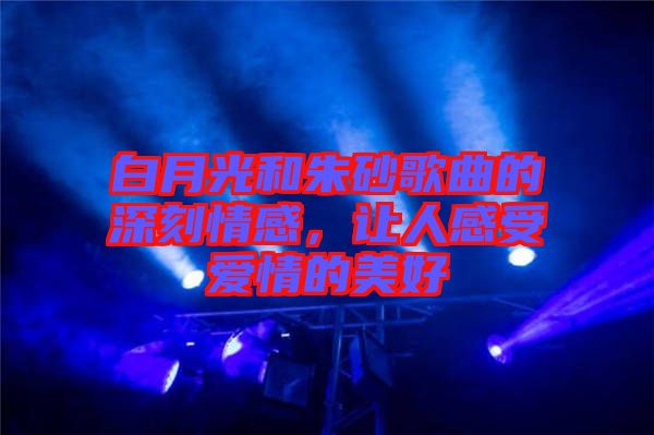 白月光和朱砂歌曲的深刻情感，讓人感受愛情的美好