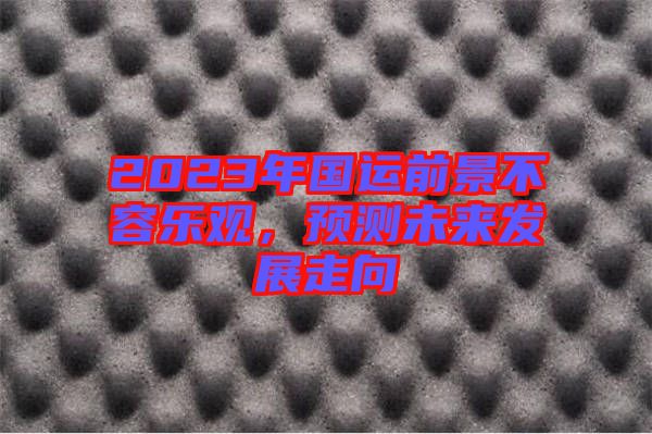 2023年國運前景不容樂觀，預測未來發展走向
