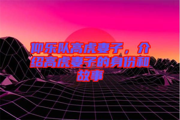 仰樂隊高虎妻子，介紹高虎妻子的身份和故事
