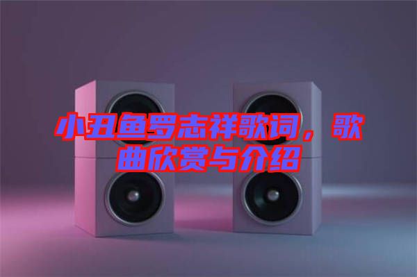 小丑魚羅志祥歌詞，歌曲欣賞與介紹