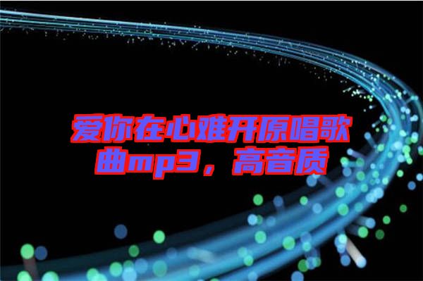 愛你在心難開原唱歌曲mp3，高音質