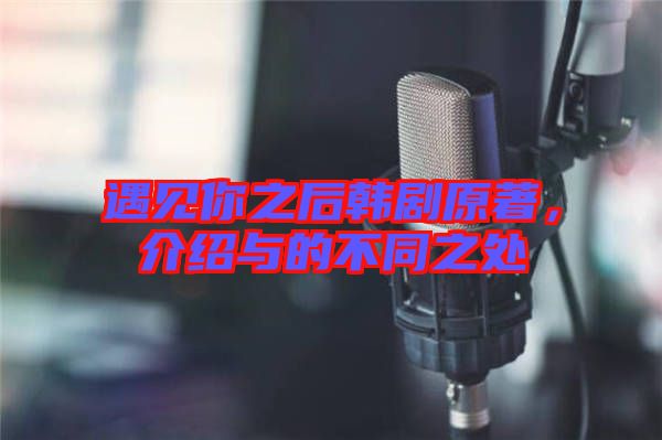遇見你之后韓劇原著,介紹與的不同之處