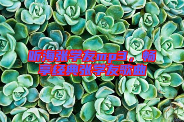 聽海張學(xué)友mp3，暢享經(jīng)典張學(xué)友歌曲