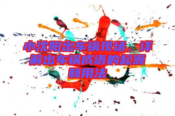 小沈陽出車鍋現(xiàn)場，詳解出車鍋成語的起源和用法