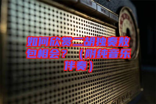 如何欣賞二胡獨(dú)奏敖包相會(huì)?(附純音樂伴奏)