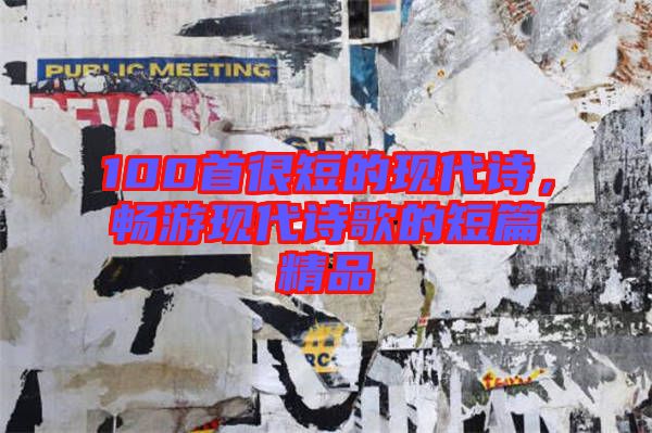 100首很短的現代詩，暢游現代詩歌的短篇精品