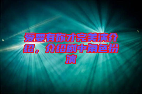 愛(ài)要有你才完美演介紹,介紹劇中角色扮演