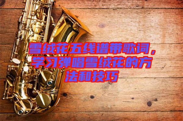 雪絨花五線譜帶歌詞,學(xué)習(xí)彈唱雪絨花的方法和技巧