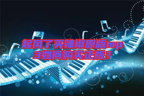 起風(fēng)了買辣椒原版mp3如何購買正版?