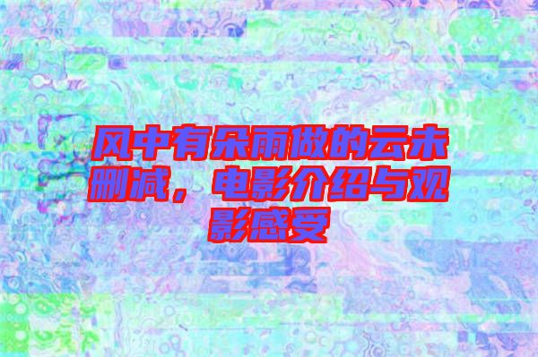 風(fēng)中有朵雨做的云未刪減,電影介紹與觀影感受