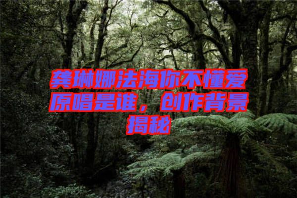 龔琳娜法海你不懂愛原唱是誰,創(chuàng)作背景揭秘